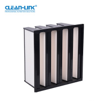Clean-Link Stainless Steel H14 Hv Media V-Bank HEPA Filter